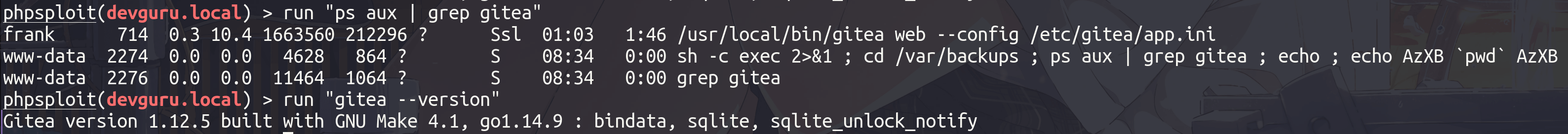 gitea version